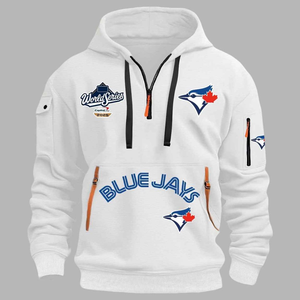 Blue Jays World Series 2025 Quarter Zip Hoodie 3