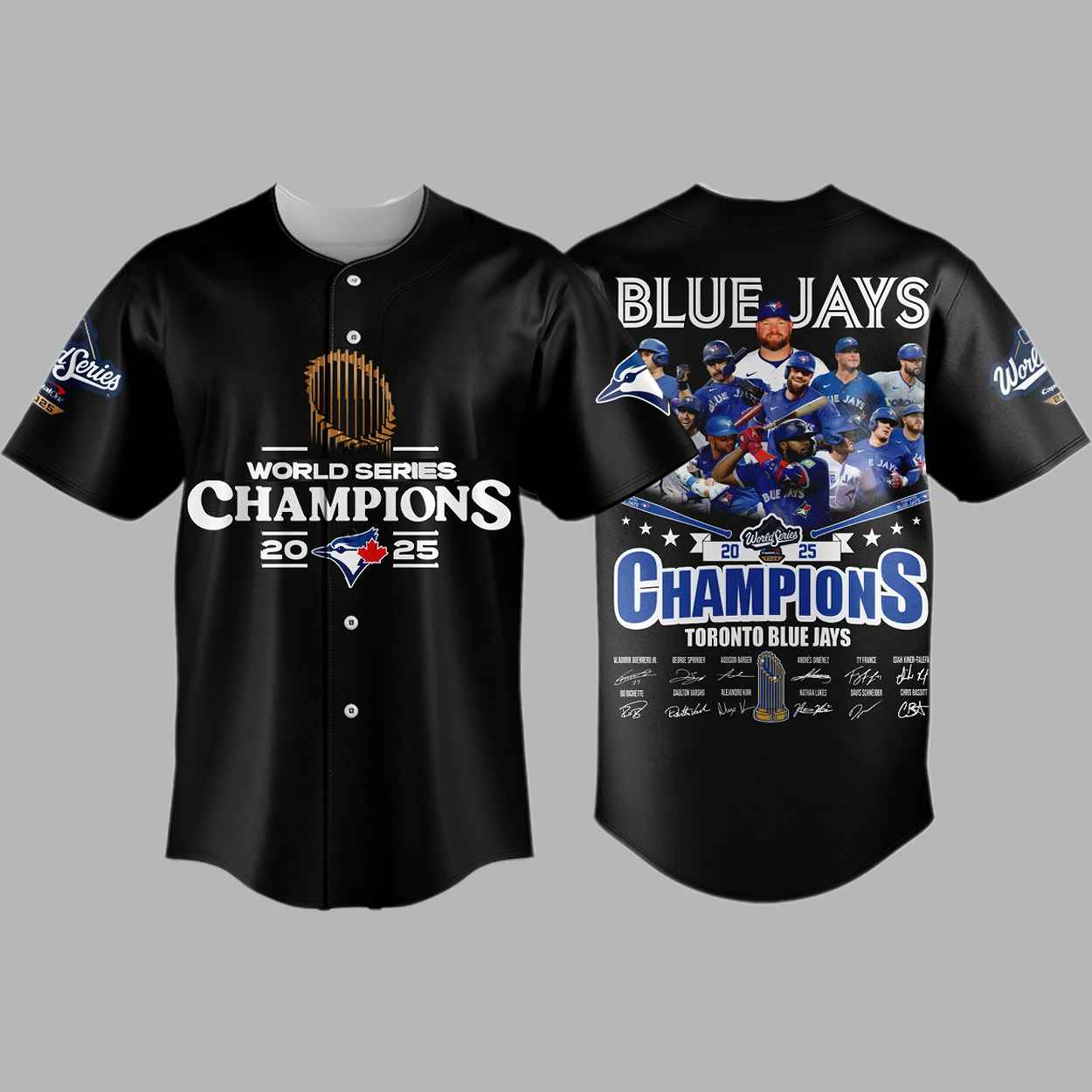 Blue Jays World Series 2025 Signature Baseball Jersey 1 Blue Jays World Series 2025 Signature Baseball Jersey 1
