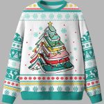 Book Tree Christmas Book Ugly Christmas Sweater