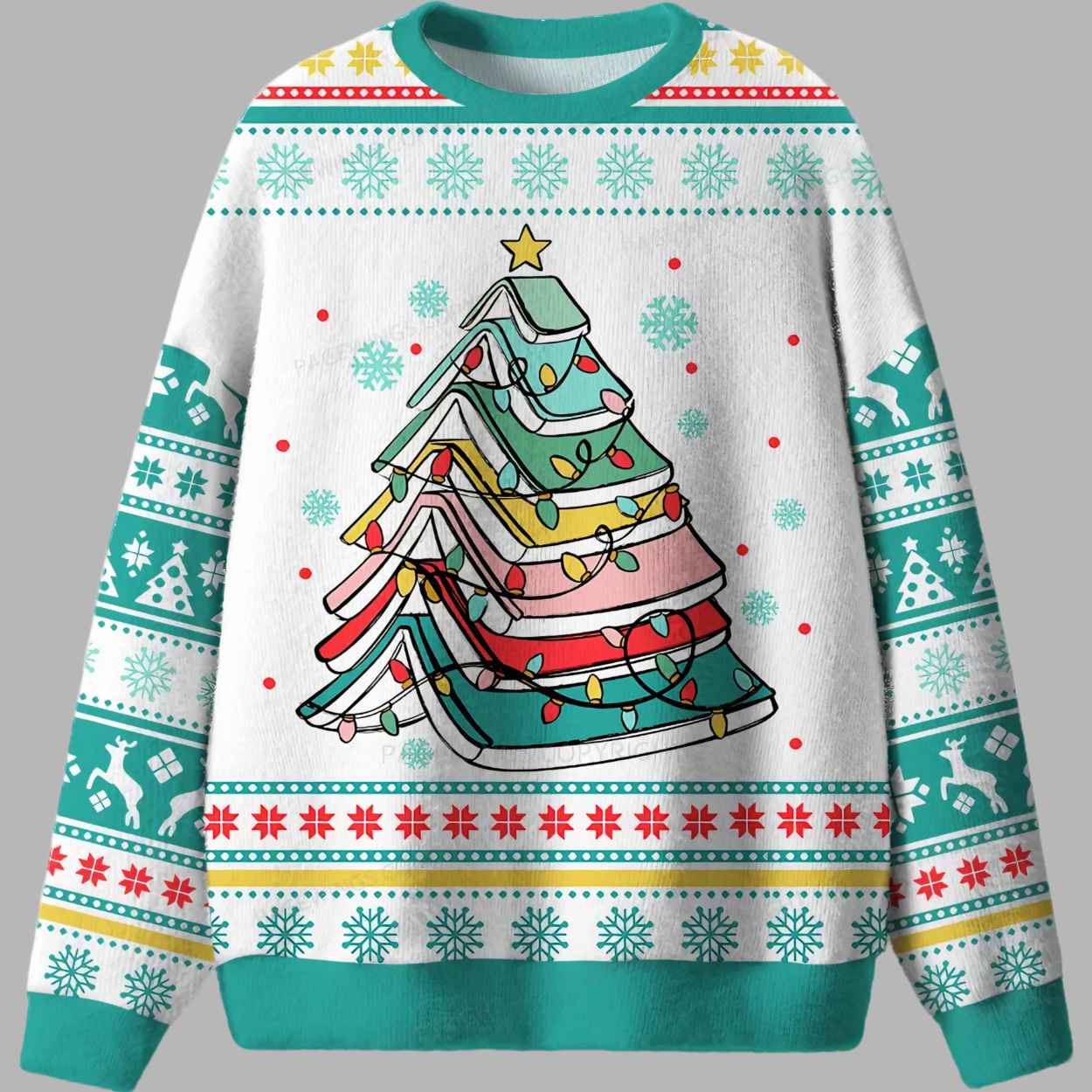 Book Tree Christmas Book Ugly Christmas Sweater 2 Book Tree Christmas Book Ugly Christmas Sweater 3