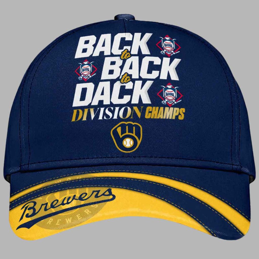 Brewers Back Back Dack Division Champs Hat 3