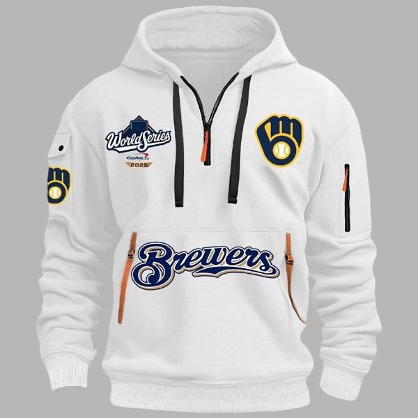 Brewers World Series 2025 Quarter Zip Hoodie 1
