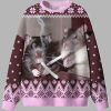 Brown Smoking Rats Ugly Christmas Sweater 1