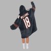 CW 18 Captain Chicago Football Unisex Blanket Hoodie 4