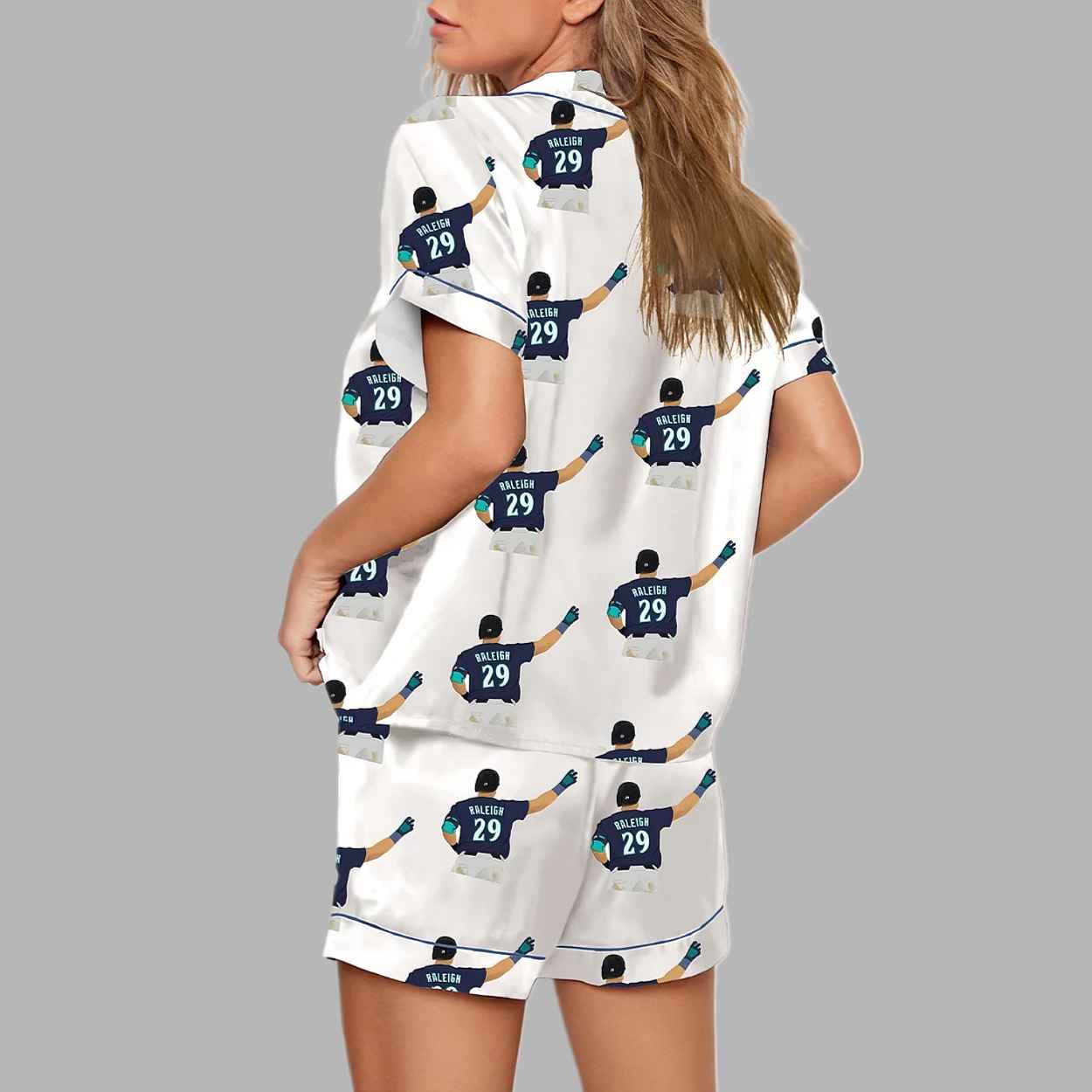 Cal Raleigh Mariners Baseball Pajama Set 3 Cal Raleigh Mariners Baseball Pajama Set 4