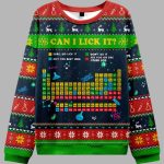 Can I Lick It Periodic Table Ugly Christmas Sweater
