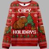 Capybara Celebration Christmas Ugly Christmas Sweater 3