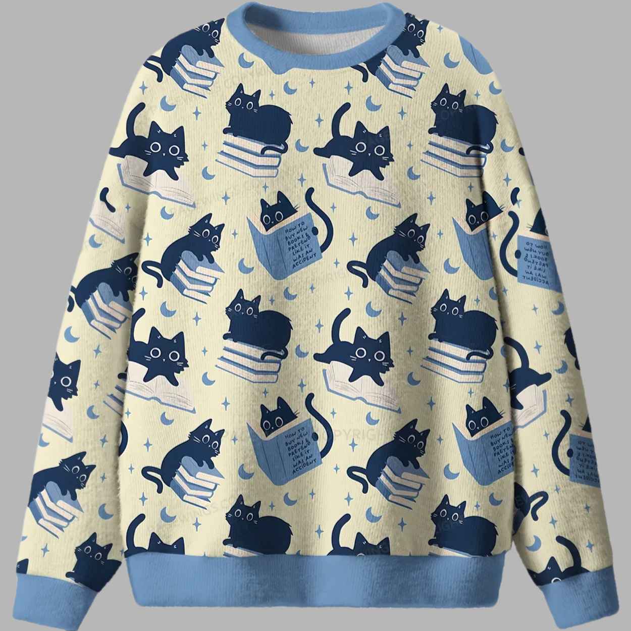 Cat Reading Ugly Christmas Sweater 2 Cat Reading Ugly Christmas Sweater 3