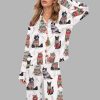 Christmas Cats Silky Satin Pajama Set 4 Christmas Cats Silky Satin Pajama Set 1