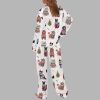 Christmas Cats Silky Satin Pajama Set 6 Christmas Cats Silky Satin Pajama Set 4
