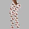 Christmas Dachshund Silky Satin Pajama Set 4