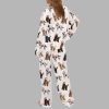 Christmas Doodle Dog Silky Satin Pajama Set 6 Christmas Doodle Dog Silky Satin Pajama Set 4