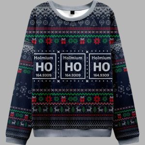 Ho Ho Ho Holmium Ugly Christmas Sweater 2
