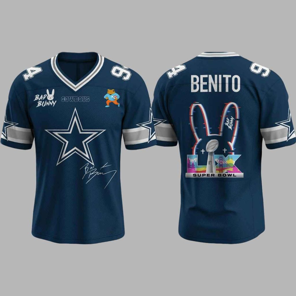 Cowboys Bad Bunny 2026 Customized Jersey 3