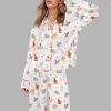 Cowgirl Christmas Silky Satin Pajama Set 1