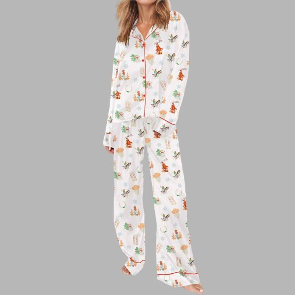 Cowgirl Christmas Silky Satin Pajama Set 3