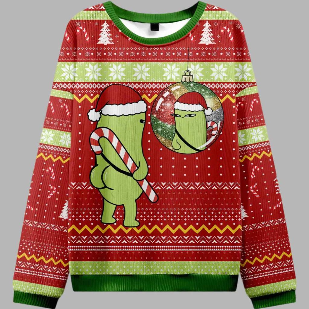 Cucumber Funny Ugly Christmas Sweater 2