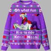 Custom Couple Name Oh What Fun It Is To Ride Ugly Christmas Sweater 5 Custom Couple Name Oh What Fun It Is To Ride Ugly Christmas Sweater 1