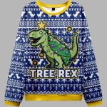Cute Tree Rex Christmas Ugly Sweater