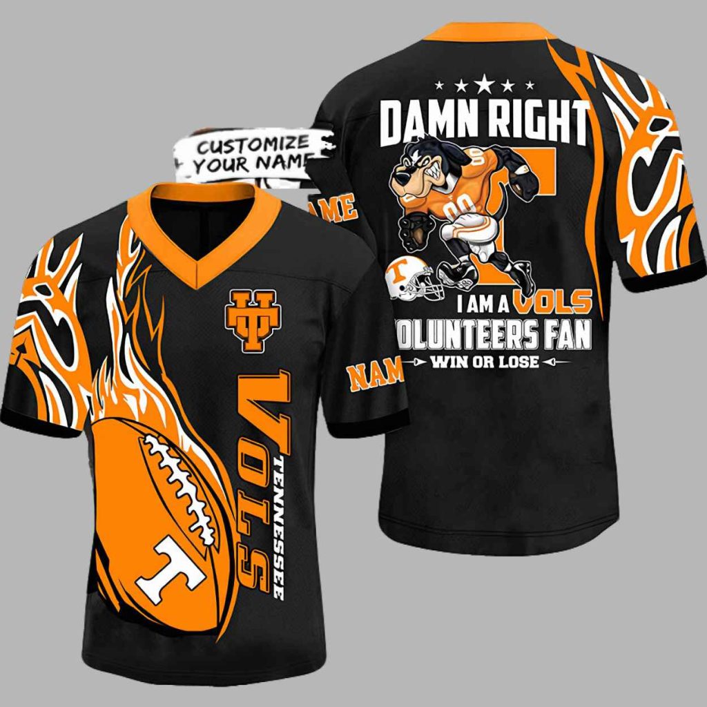 Damn Right I Am A Vols Fan Jersey 3 Damn Right I Am A Vols Fan Jersey 3
