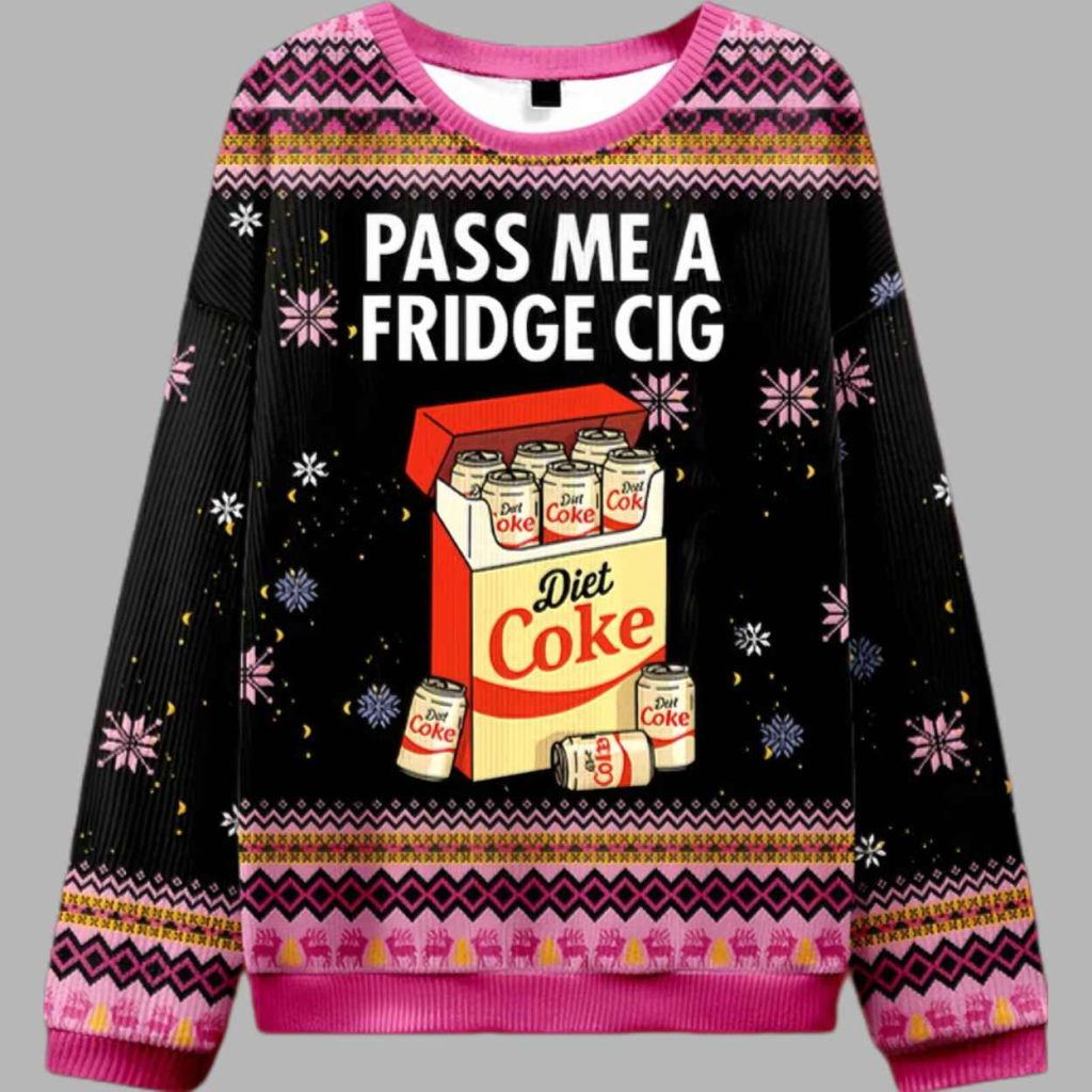 Diet Coke Is Just A Fridge Cigarette Ugly Christmas Sweater 2