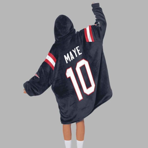 Do Your Job 10 New England Football Unisex Blanket Hoodie 4