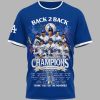 Dodgers Back 2 Back World Series 2025 Shirt 2
