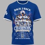 Dodgers Back 2 Back World Series 2025 Shirt