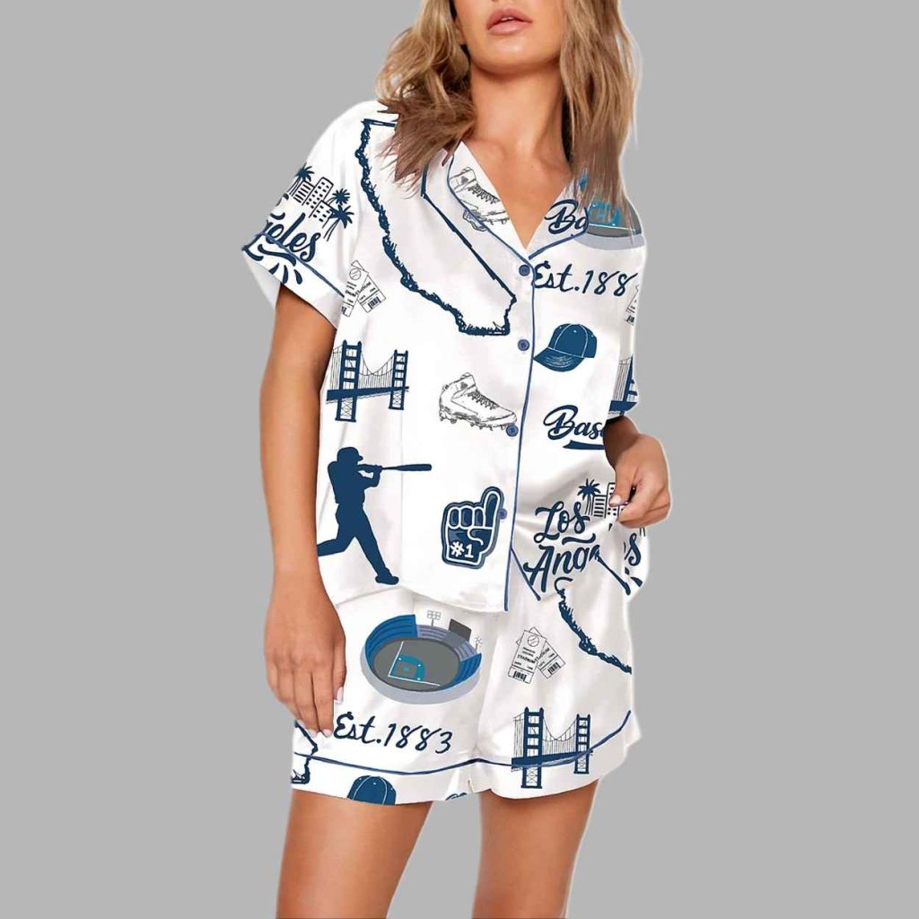 Dodgers Baseball World Series Champions Pajama Set 3