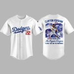 Dodgers Thank You Clayton Kershaw 3D Baseball Jersey