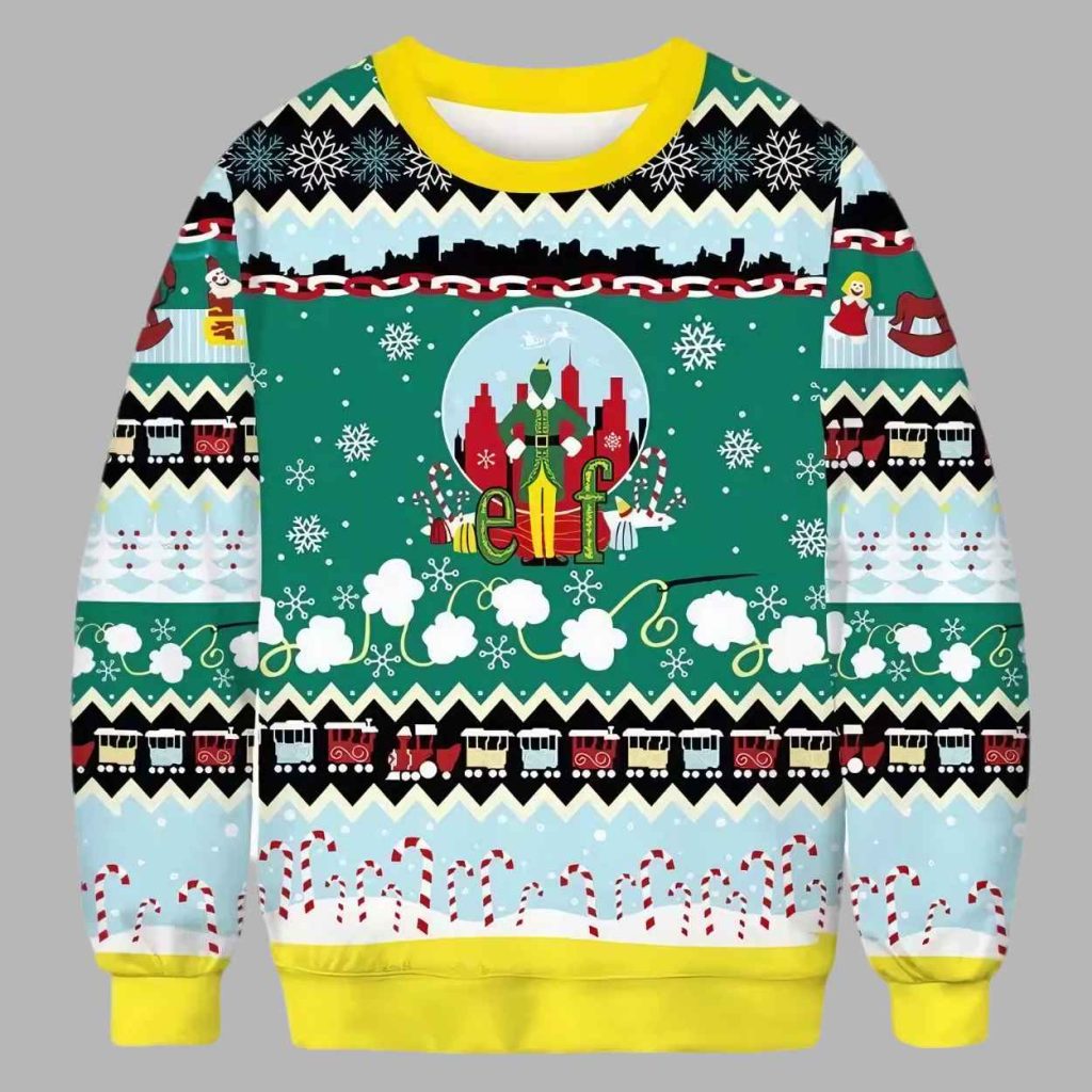 Elf Renna Natale Ugly Christmas Sweater 3