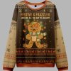 Festive and Frazzled Gingerbread Ugly Christmas Sweater 2