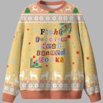 Fight Fascism Read Banned Books Ugly Christmas Sweater