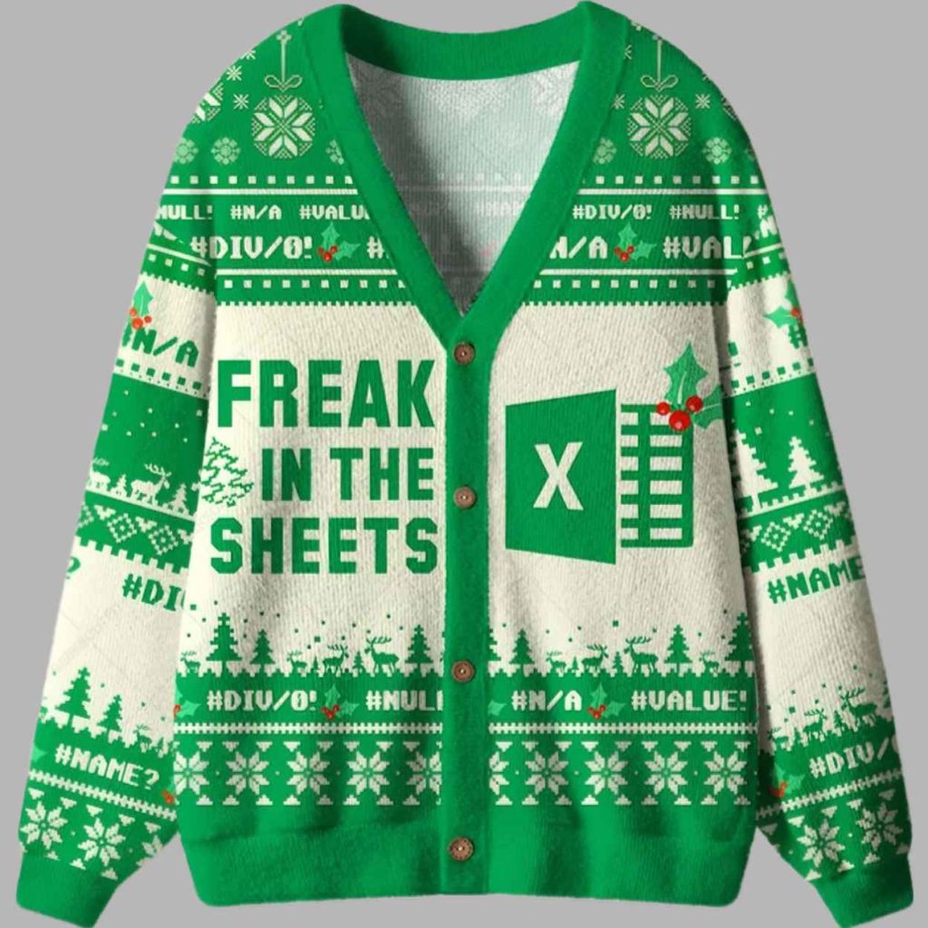 Freak in the Sheets Geek Ugly Cardigan Sweater 2