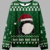 Frog Wearing Santa Hat Green Ugly Christmas Sweater 4 Frog Wearing Santa Hat Green Ugly Christmas Sweater 2