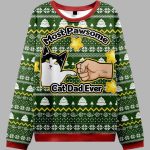 Funny Cat Mom And Dad Ugly Christmas Sweater