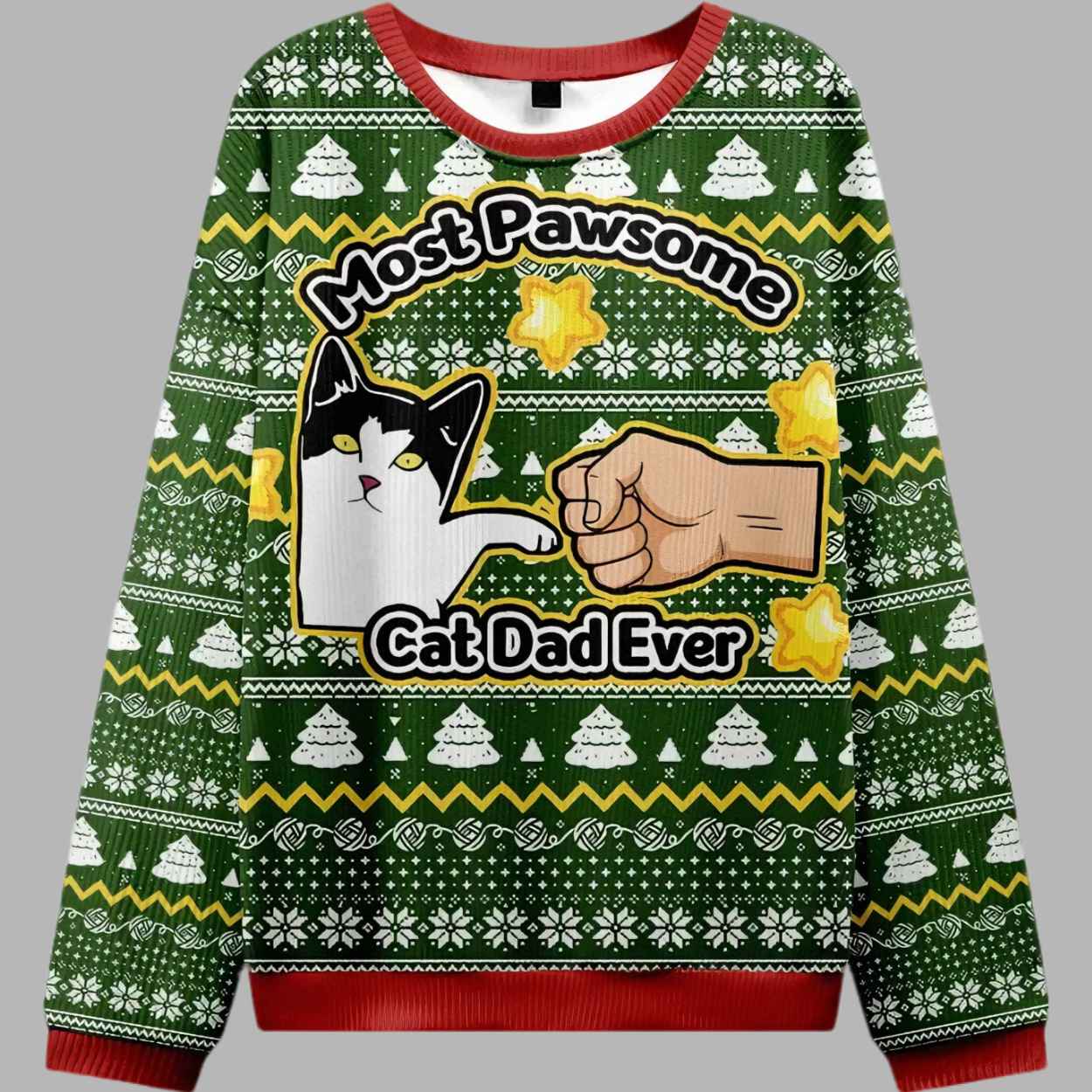 Funny Cat Mom And Dad Ugly Christmas Sweater 1 Funny Cat Mom And Dad Ugly Christmas Sweater 2