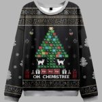 Funny Chemical Element Christmas Tree Ugly Christmas Sweater