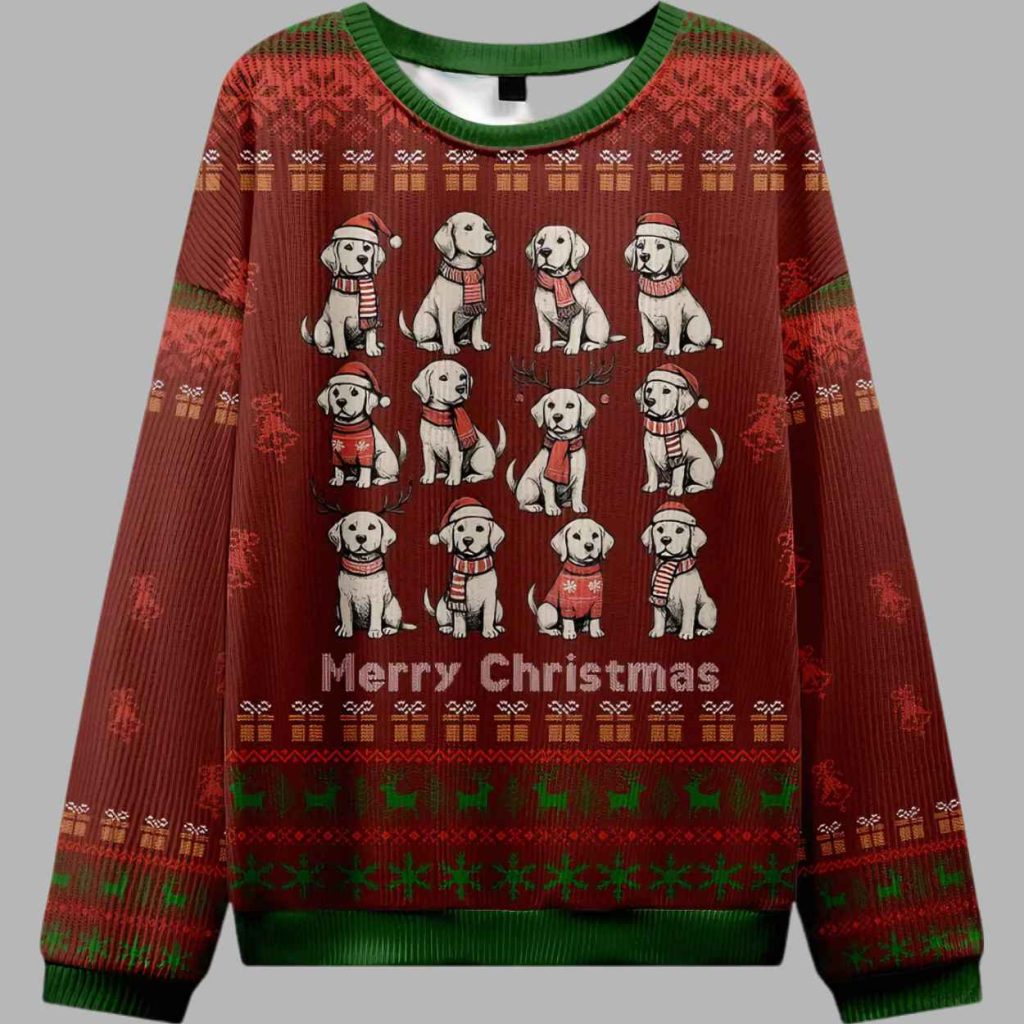 Funny Cute Pet Dog Lover Ugly Christmas Sweater 3