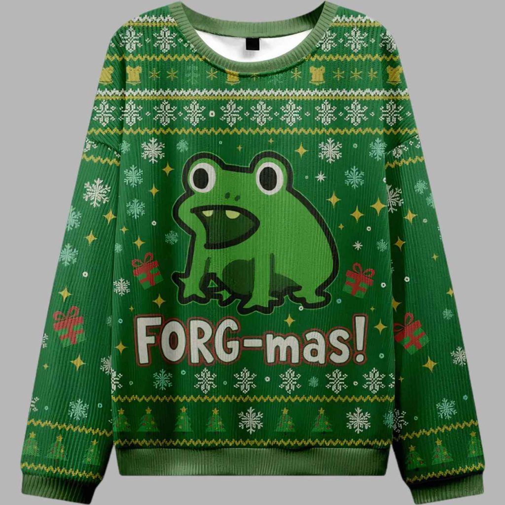Funny Forg Japan Ugly Christmas Sweater Funny Forg Japan Ugly Christmas Sweater