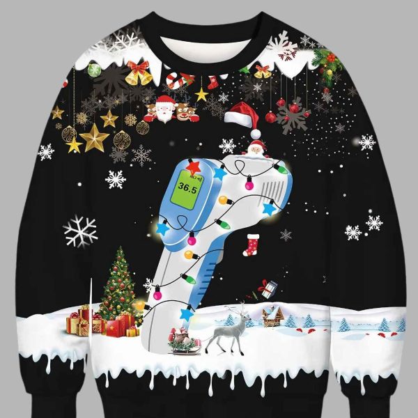 Funny Thermometer Ugly Christmas Sweater 3