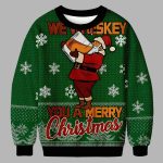 Funny We Whiskey You a Merry Xmas Ugly Christmas Sweater
