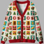 Gingerbread And Joy Ugly Cardigan Sweater