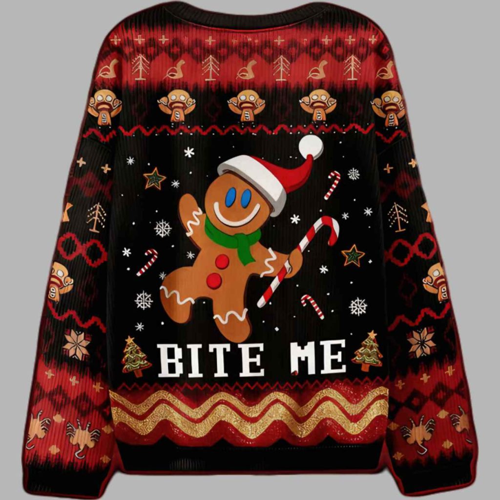 Gingerbread Christmas Ugly Christmas Sweater 3