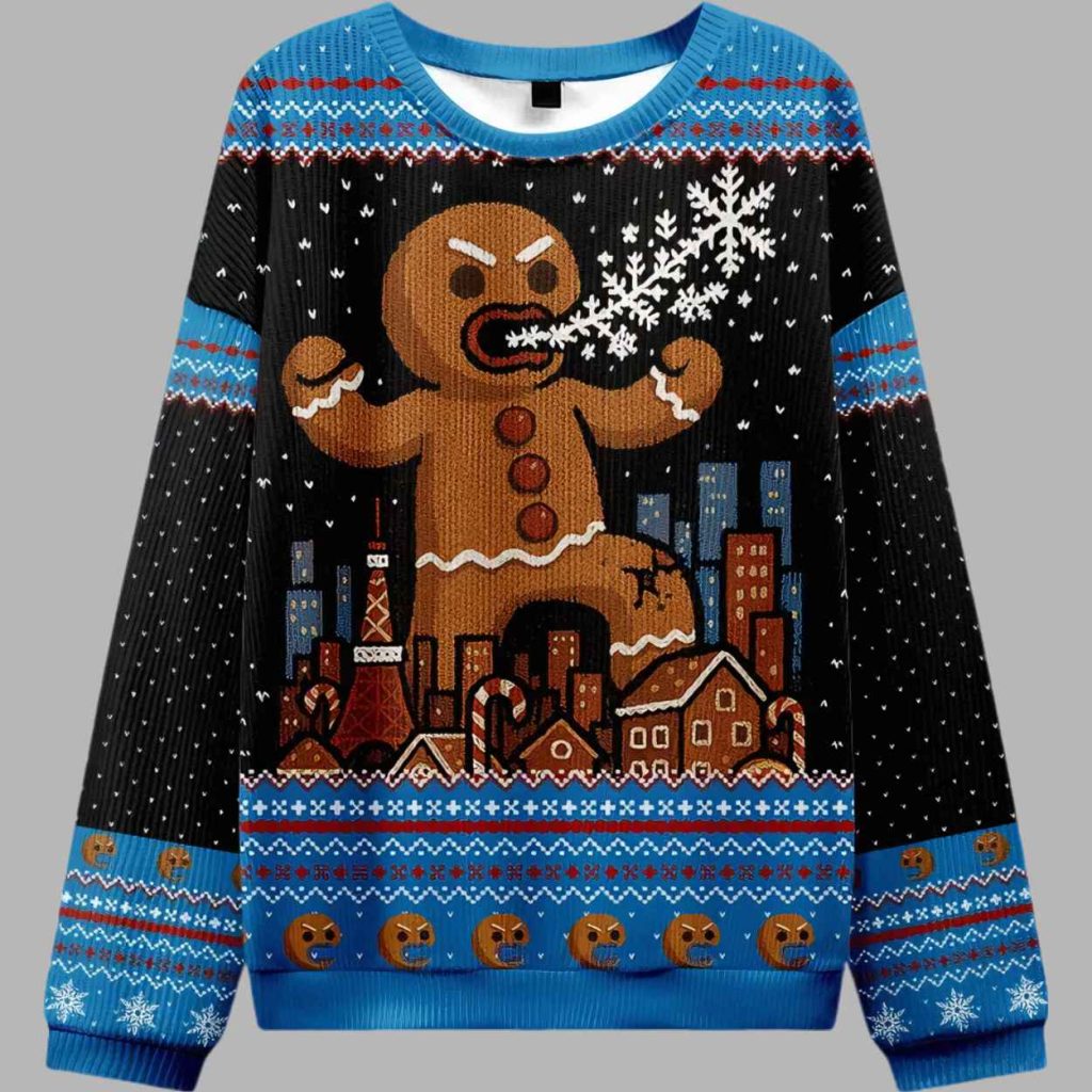 Gingerbread Monster Ugly Christmas Sweater 3