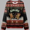 Gingerbread Ninjas In Battle Ugly Christmas Sweater 3 Gingerbread Ninjas In Battle Ugly Christmas Sweater 2