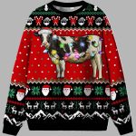 Glitter Cow Ugly Christmas Sweater