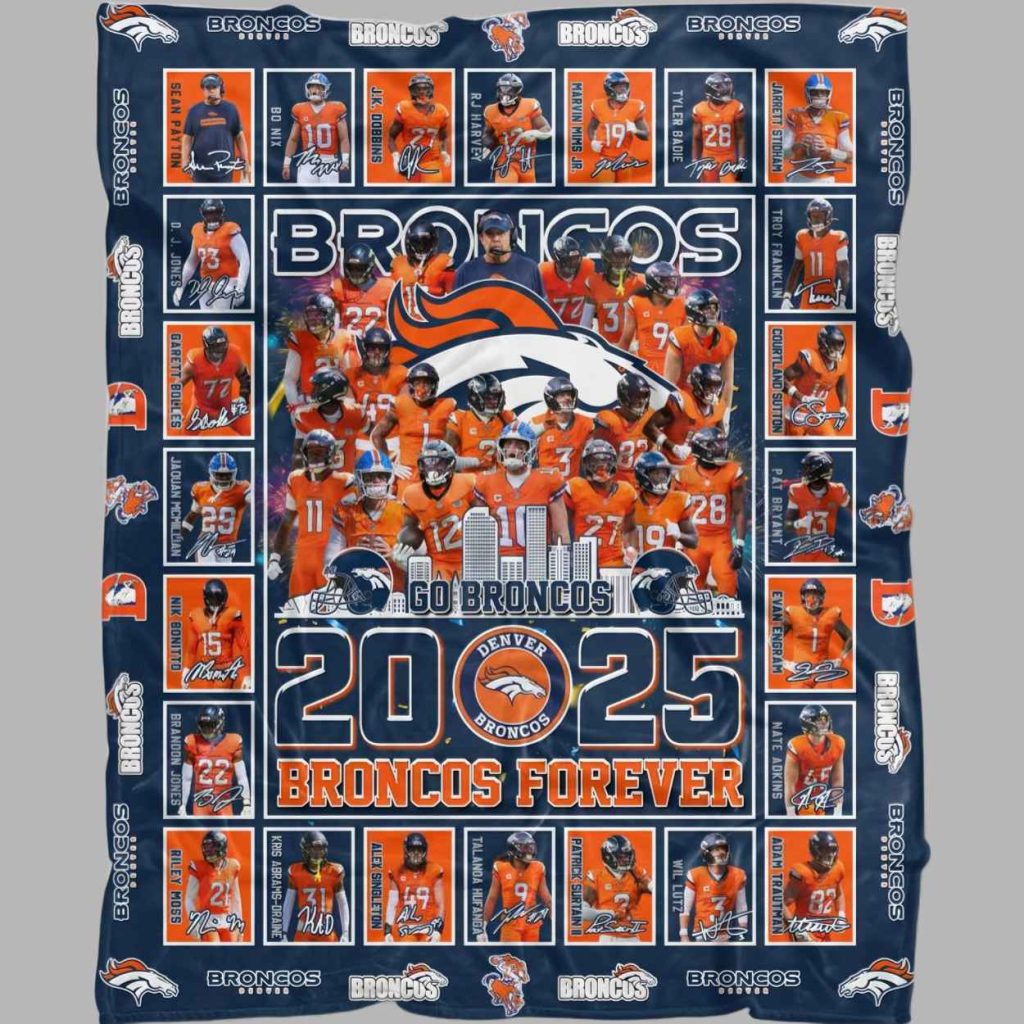 Go Broncos 2025 Forever Blanket 3