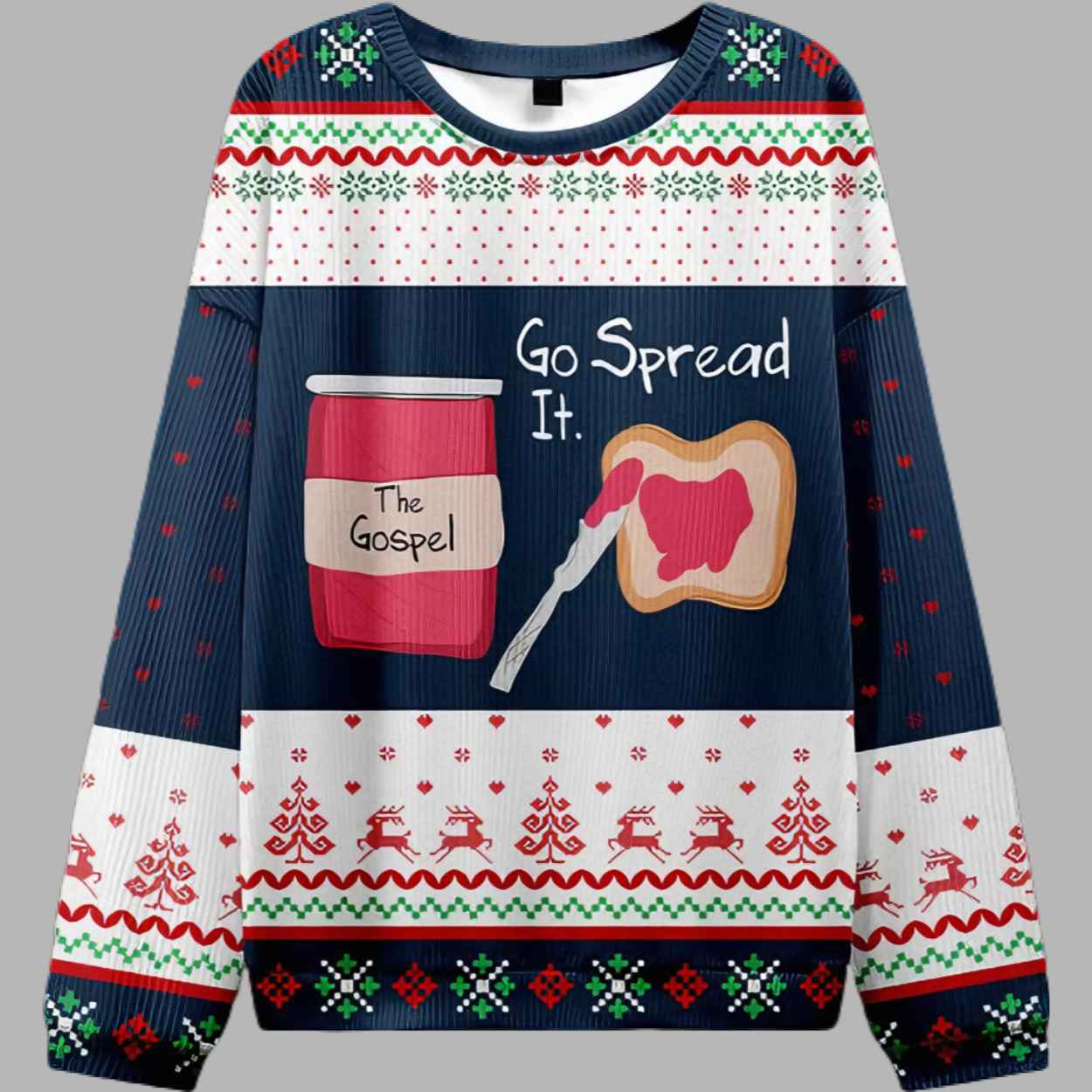 Go Spread It The Gospel Christian Ugly Christmas Sweater 1 Go Spread It The Gospel Christian Ugly Christmas Sweater 2