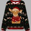 Goat In Festive Outfit Ugly Christmas Sweater 1